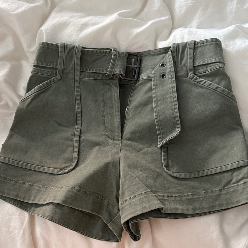 Derek Lam Olive Women's Cargo Shorts